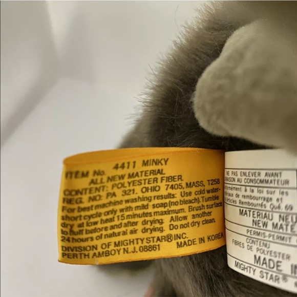 24K Polar Puff Special Effects Plush Rat “Minky” Vintage 1991 DCN Ind. 11” Tall - Picture 12 of 12